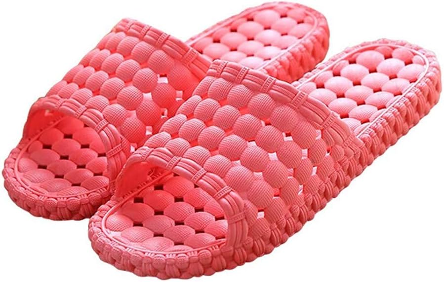 

Женские и мужские домашние шлепанцы Dayiss для ванной и душа, однотонные, слипоны, для бассейна, быстросохнущие, спортивные тапочки с мягкой подошвой, открытый носок, домашние тапочки, красный