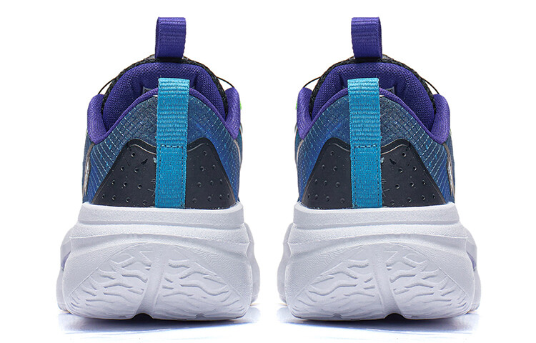 Кроссовки LINING YOUNG Sports Life Collection Kids Lifestyle Shoes GS Low-top Xinjiang Blue/black, красный — фото 4