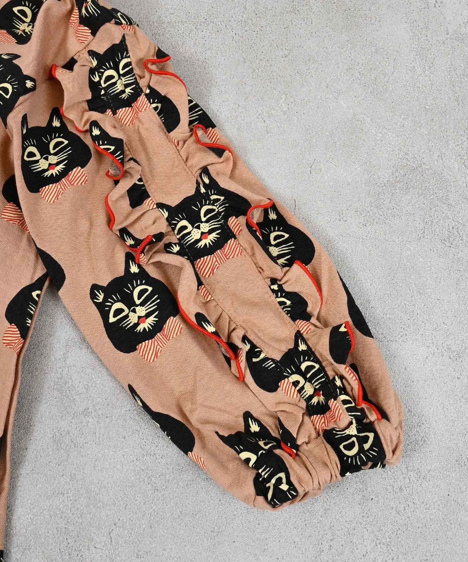 Платье Сугахара с оборками на рукавах Markey'S, Beige Pants — фото 3