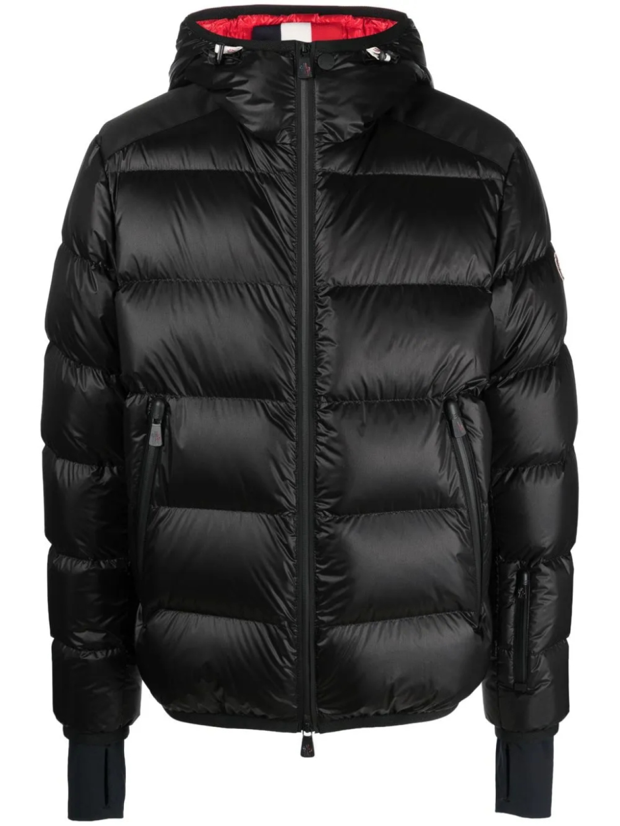 

Пуховик на молнии Moncler Grenoble, черный