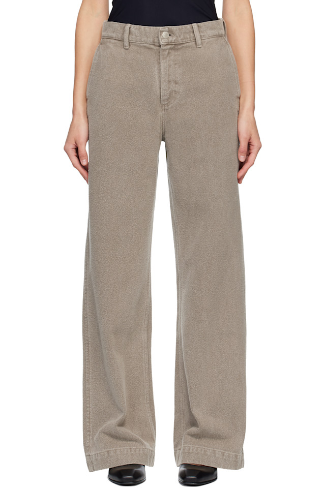 

Mfpen Бежевые прямые джинсы