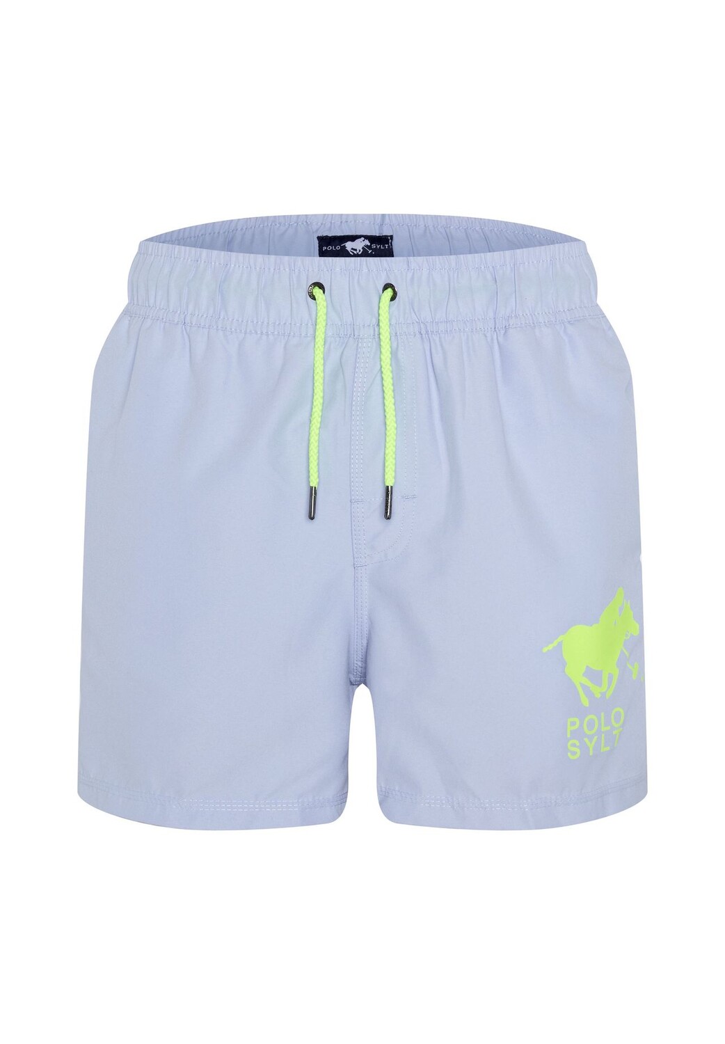 

Купальные шорты с принтом этикетки POLO SYLT, цвет Brunnera Blue
