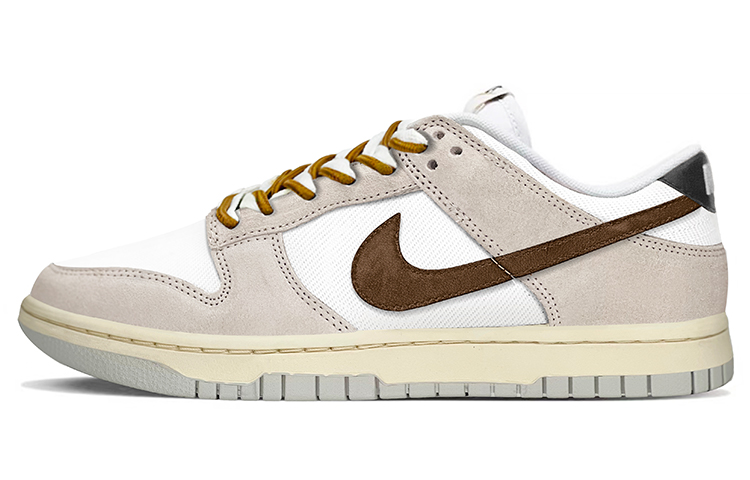 

Кроссовки Nike Dunk Skateboarding Shoes Men Low-top White Brown Rice, цвет Off White