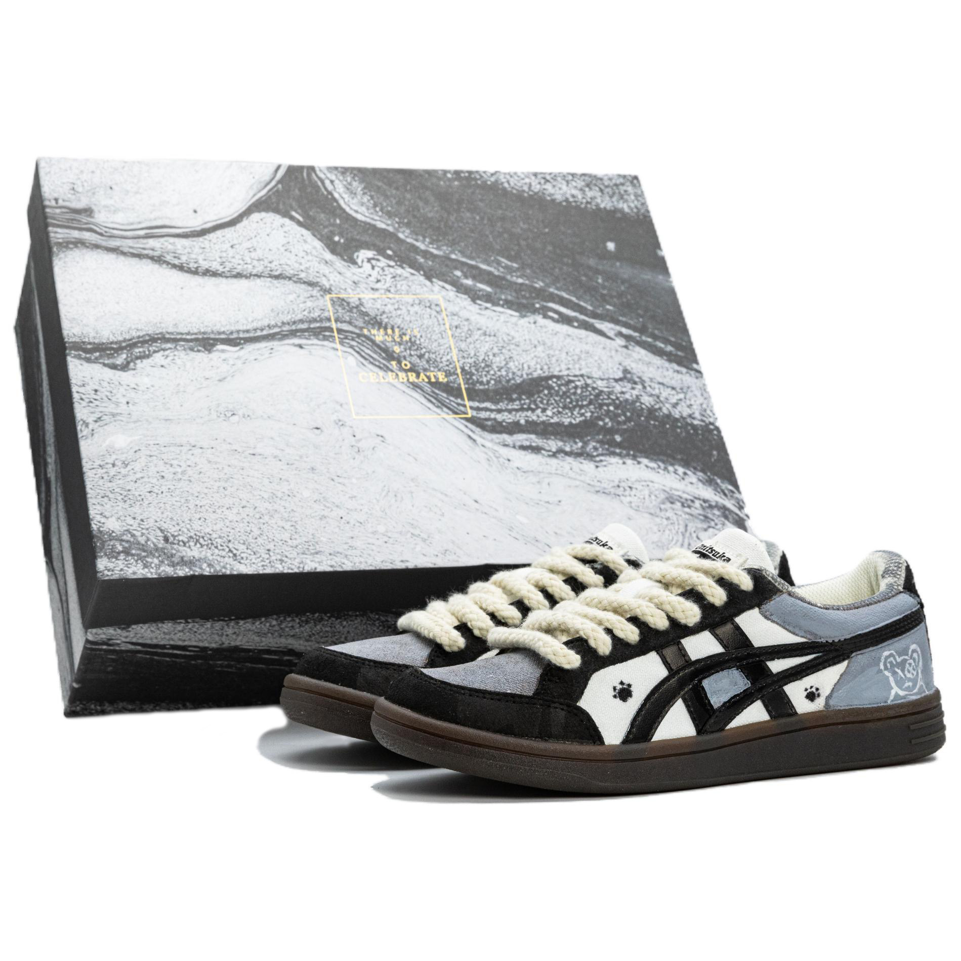 

Onitsuka Tiger Advanti Cool Bear Cute Paw Бокс противоскользящие низкие скейтерские кроссовки унисекс серый - Cool Bear Cute Paws (змеиный подарочный бокс)