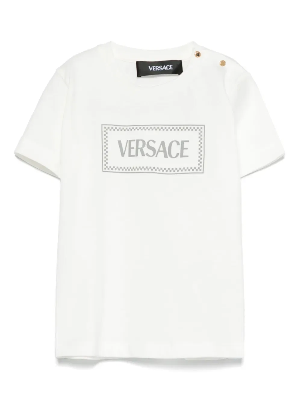 Футболка с логотипом Versace Kids, белый