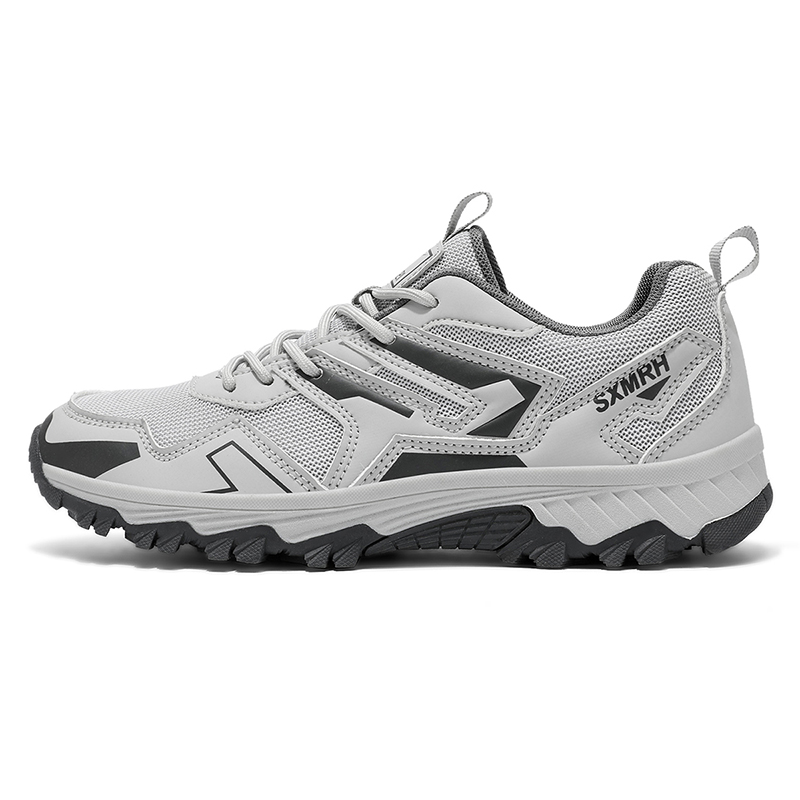 

Амортизирующие, легкие, дышащие, нескользящие низкие кроссовки для активного отдыха, мужские, серые, с микрочипом Binary, Microchip Gray