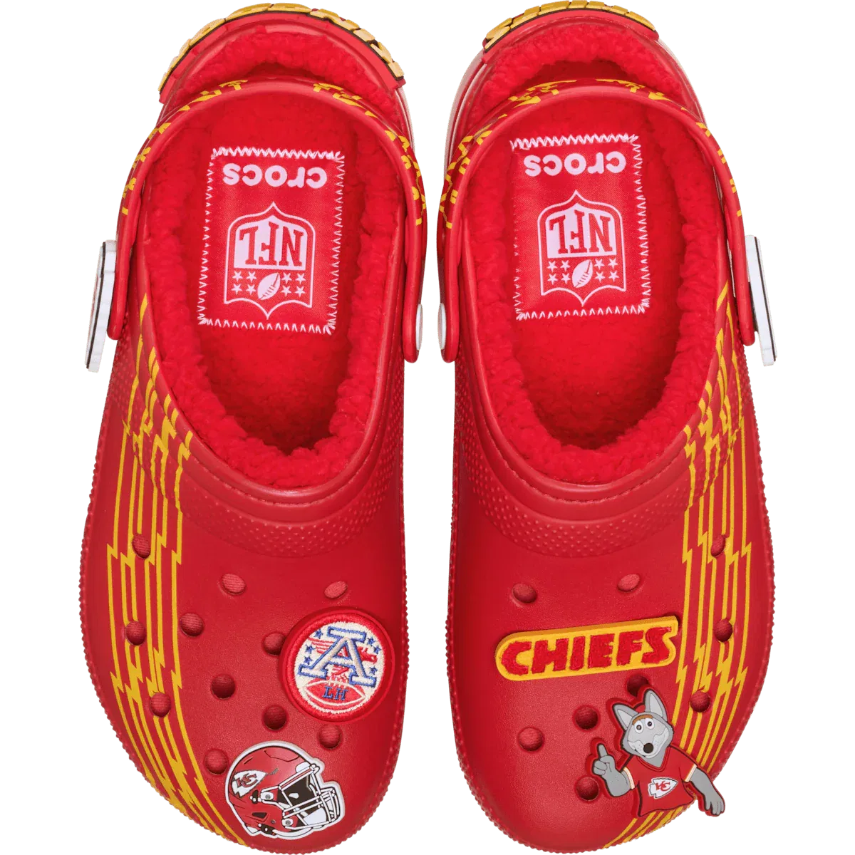 Классические сабо с подкладкой NFL Kansas City Chiefs Crocs, Multi