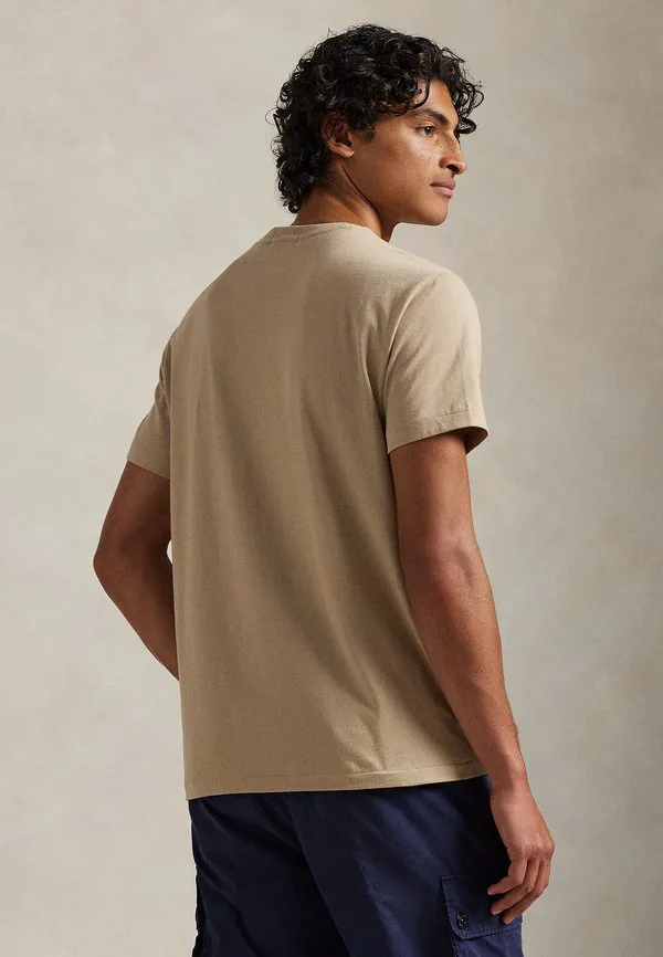 Классическая футболка с логотипом, базовая футболка Polo Ralph Lauren, Vintage Khaki — фото 3