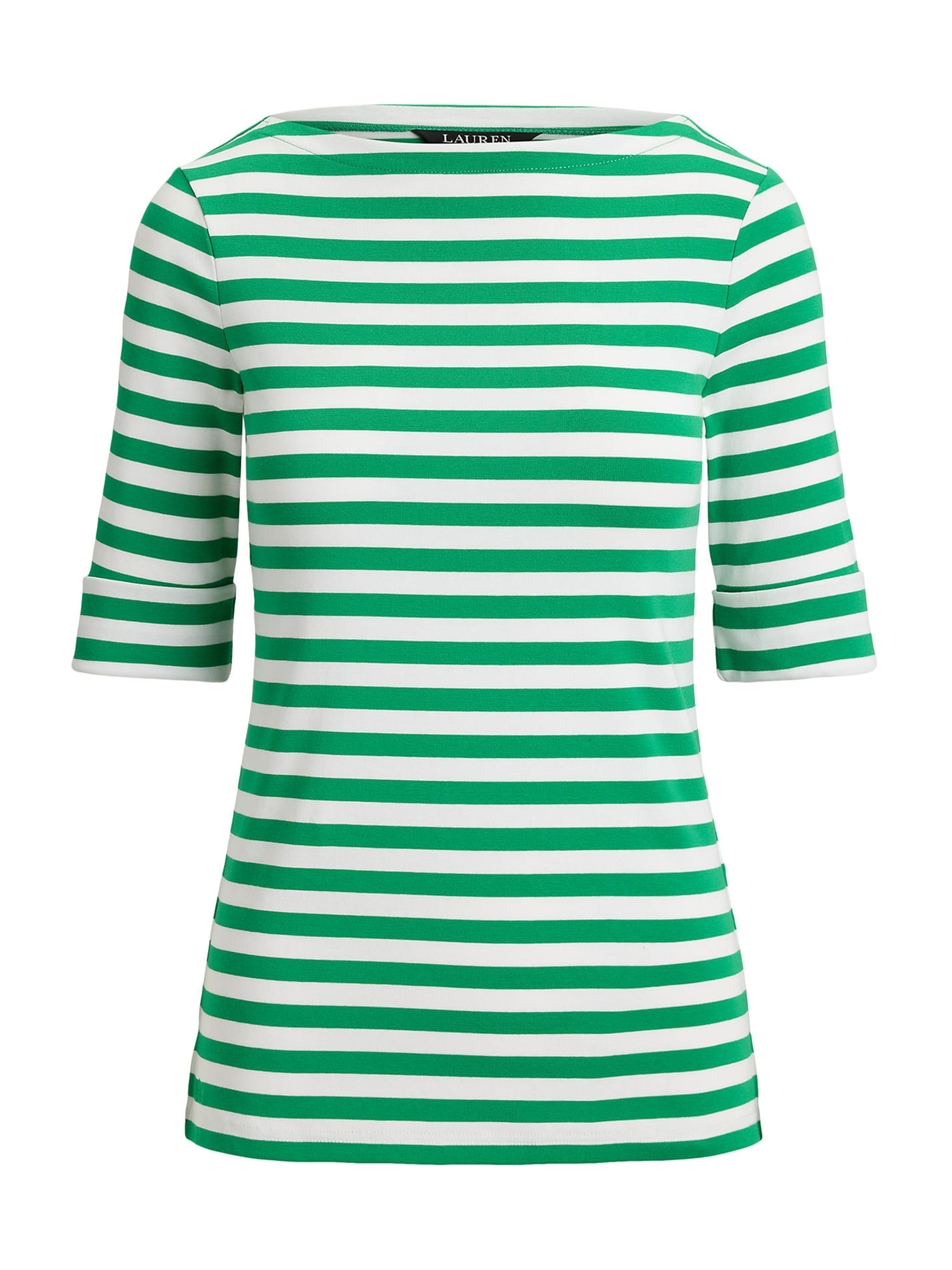 

Lauren Ralph Lauren Футболка в зеленом и белом цветах, Зеленый, Lauren Ralph Lauren Футболка в зеленом и белом цветах