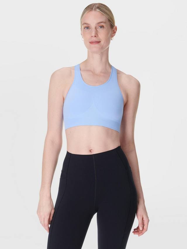 

Беспрошивной спортивный бра Stamina Sweaty Betty, Pack of 2, White/Breeze Blue