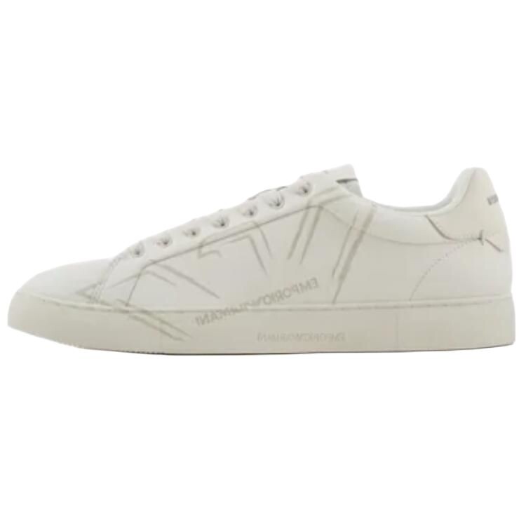 

Кроссовки EMPORIO ARMANI Skateboarding Shoes Men Low-top White, белый