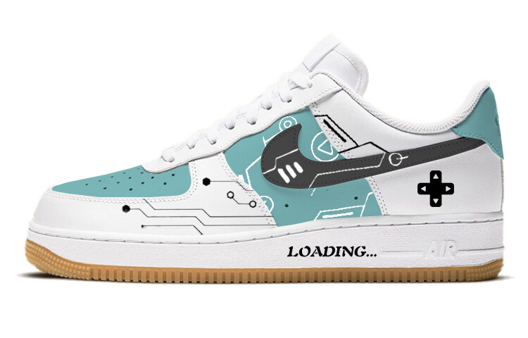 

Кроссовки Nike Air Force 1 Skateboarding Shoes Men Low-top Green/White, зеленый