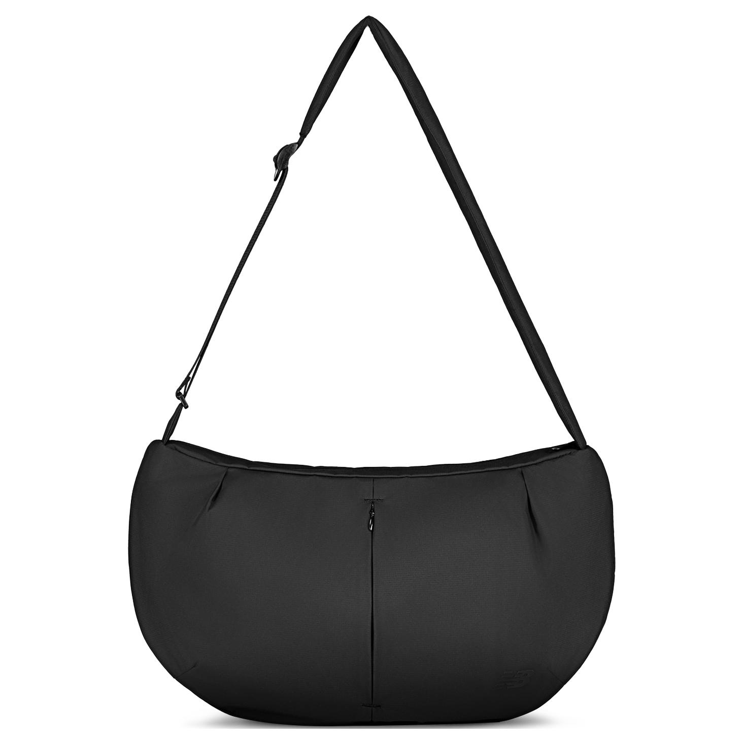 

New Balance Серая тканевая сумка через плечо унисекс черная, Black