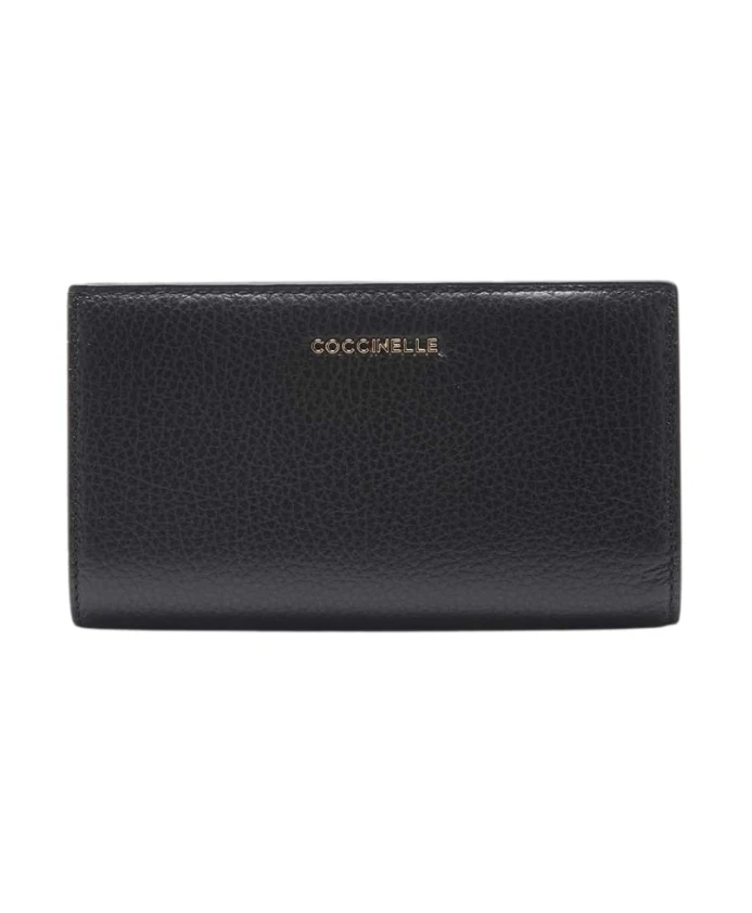 

Металлический большой кошелек Coccinelle, черный