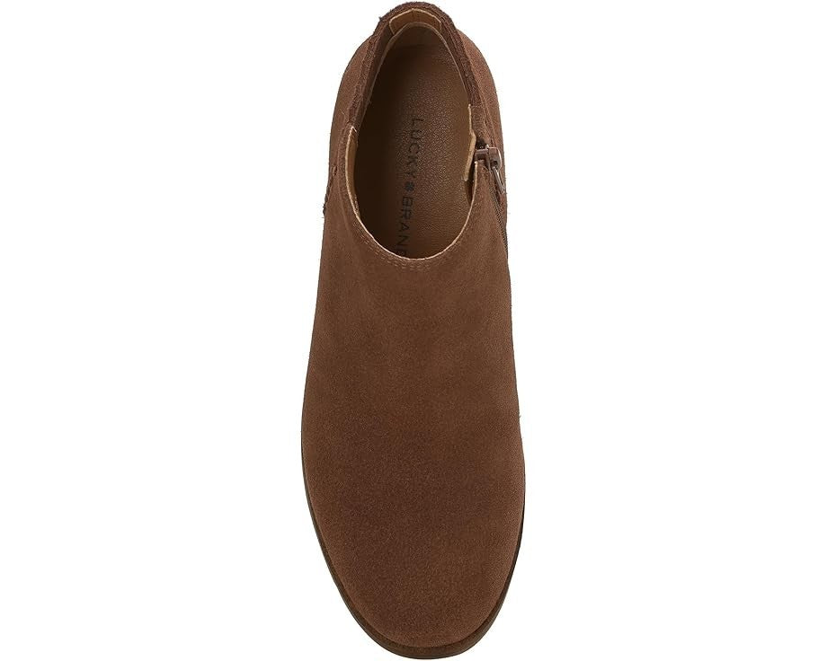 Lucky Brand Zorla LK-ZORLA-201 Ботильоны женские коричневые замшевые на платформе — фото 4