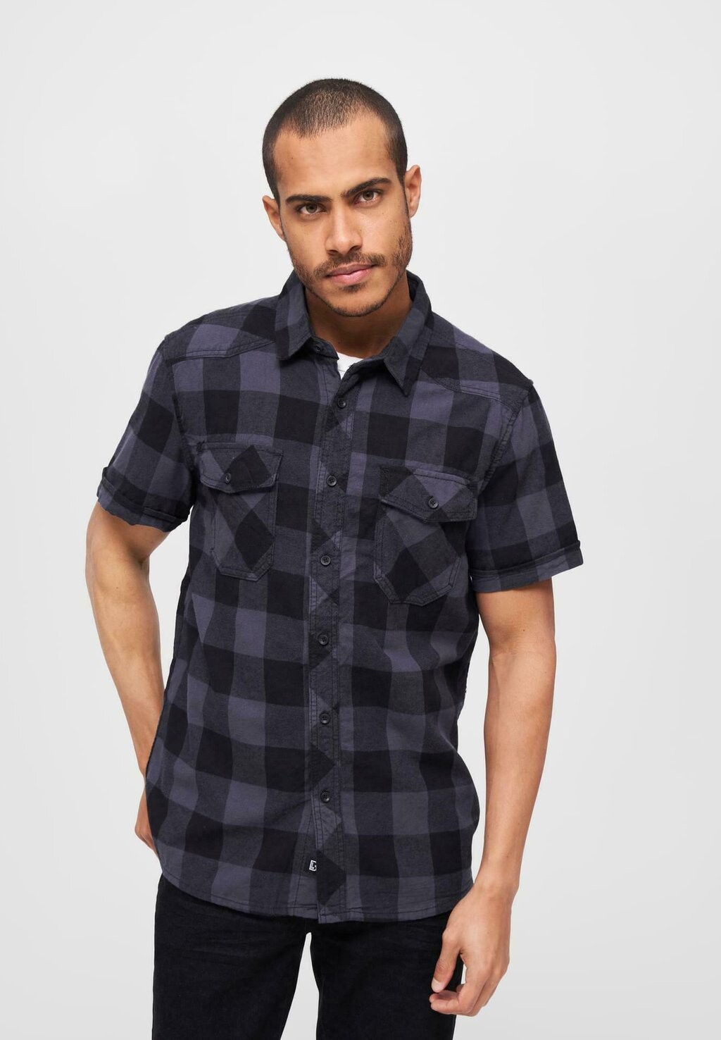 

Рубашка CHECKSHIRTHALFSLEEVE Brandit, цвет blackgrey