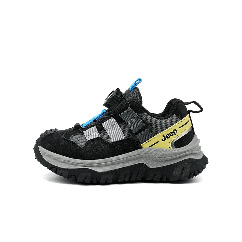 Jeep Детские кроссовки low top из искусственной кожи черные