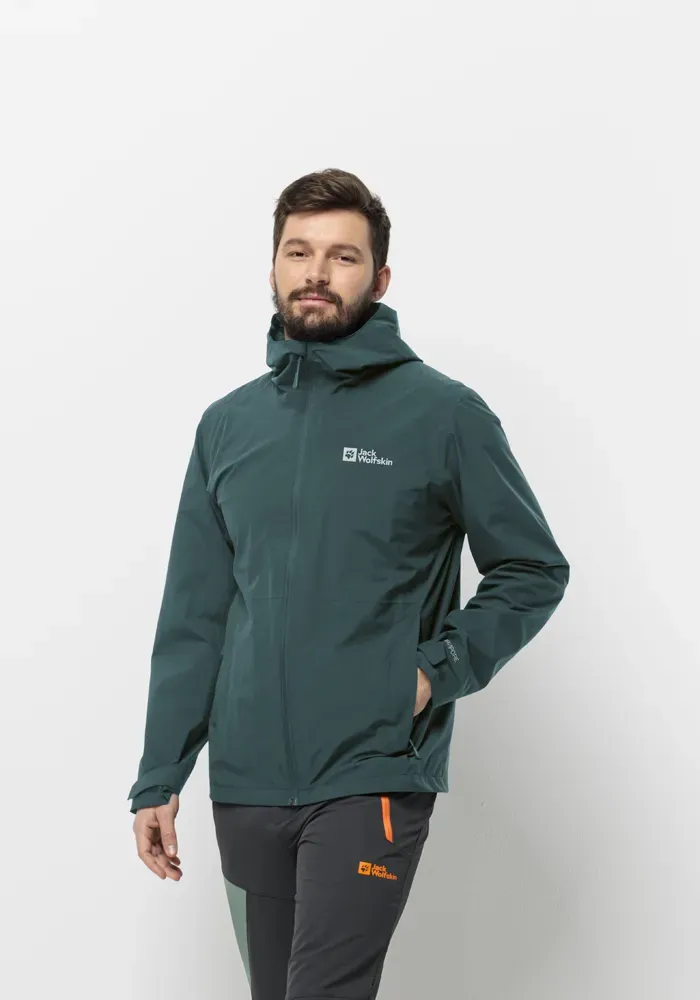 

Функциональная куртка Jack Wolfskin "ROBURY 2L JKT M", с капюшоном, изумрудный