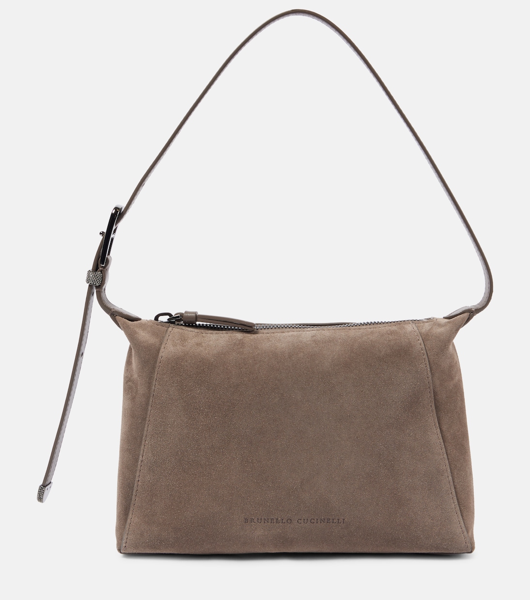 

Сумка через плечо Duo Small из замши Brunello Cucinelli, Taiga