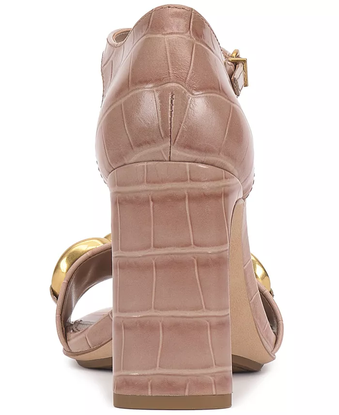 Женские босоножки Aurelia Chain на высоком каблуке Vince Camuto, коричневый — фото 3