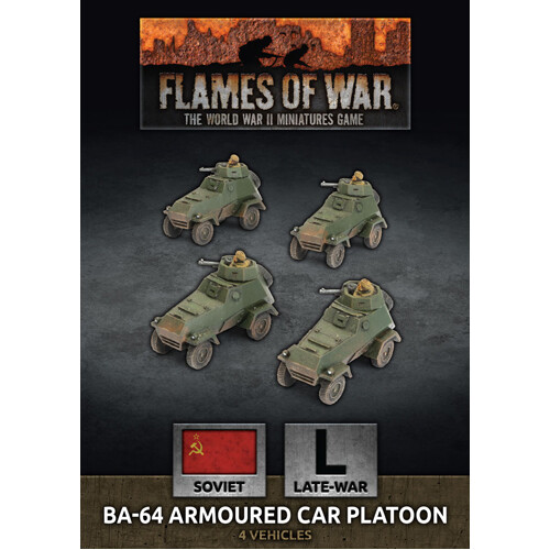 

Фигурки Flames Of War: Ba-64 Armoured Car Platoon (X4 Plastic)