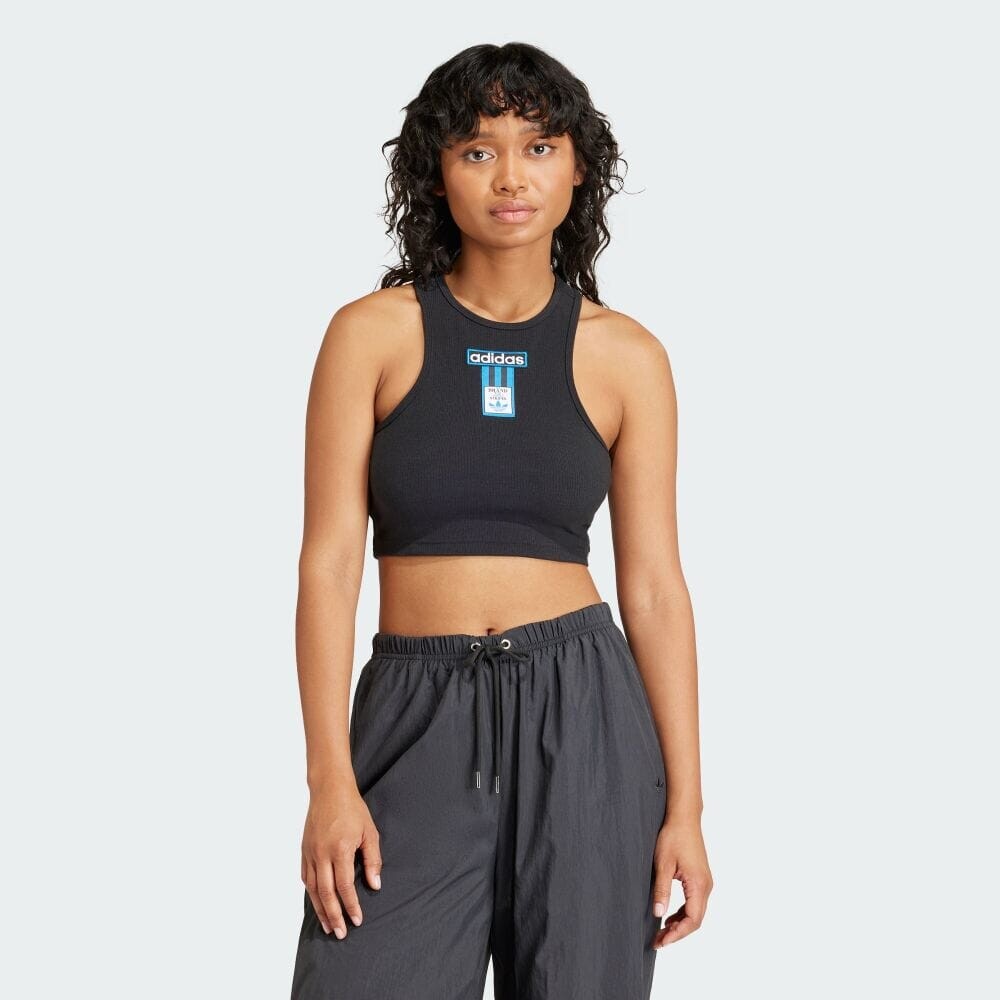 

Топ Adidas AdiBlake cropped tank top, черный