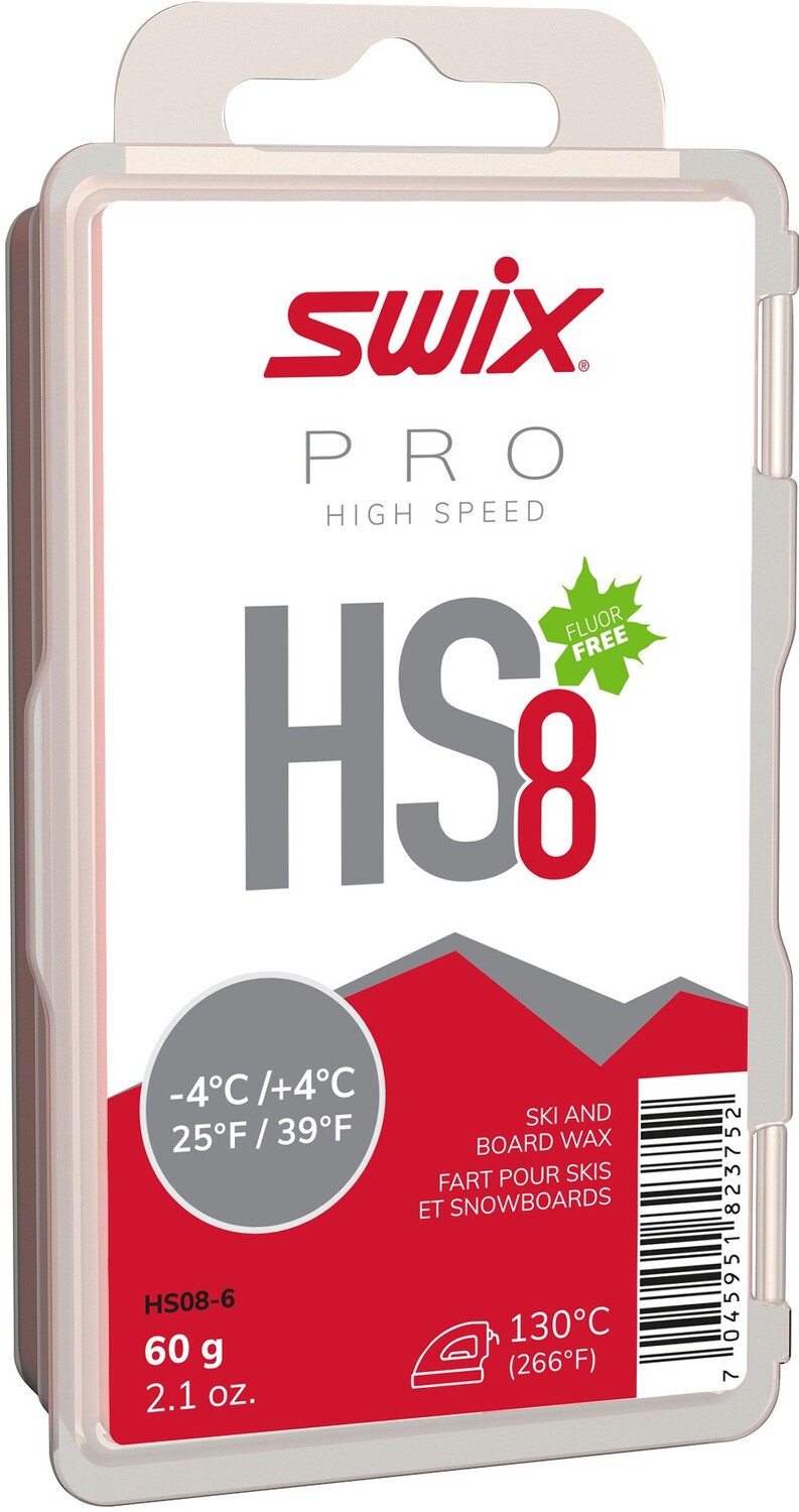 

Красный воск HS8 для температуры от 25 до 39 градусов F — 60 г Swix
