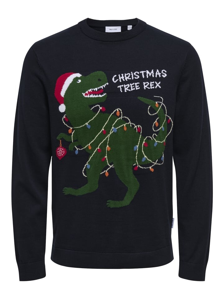 

Пуловер Only&Sons Pullover 'XMAS REG 5 PLACE', темно-синий