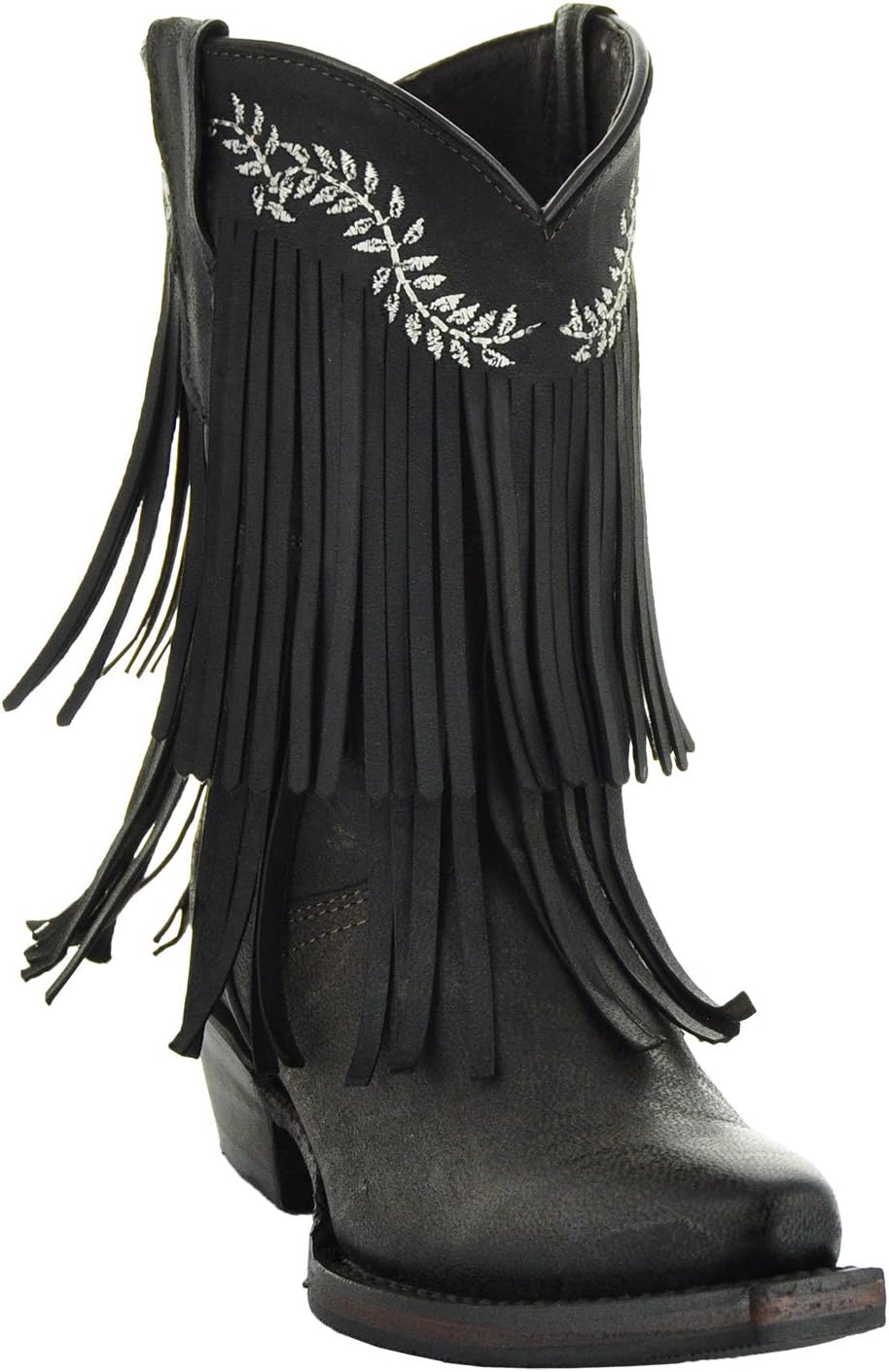 

Сапоги Soto K3006 темно-коричневые, маленькие ковбойские сапоги с бахромой Soto Boots