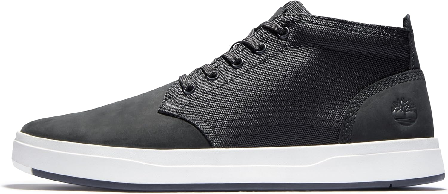 Мужские ботинки Timberland Davis Square Chukka, белый/черный — фото 2