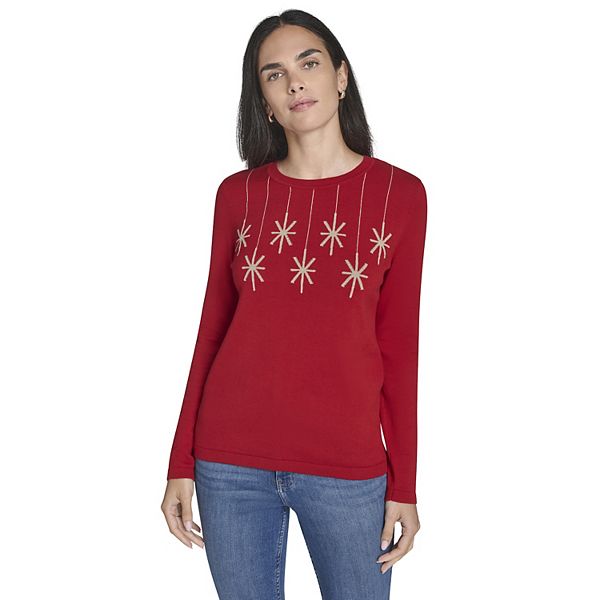 

Новогодний свитер с принтом для женщин Nautica, Red Snowflake Star