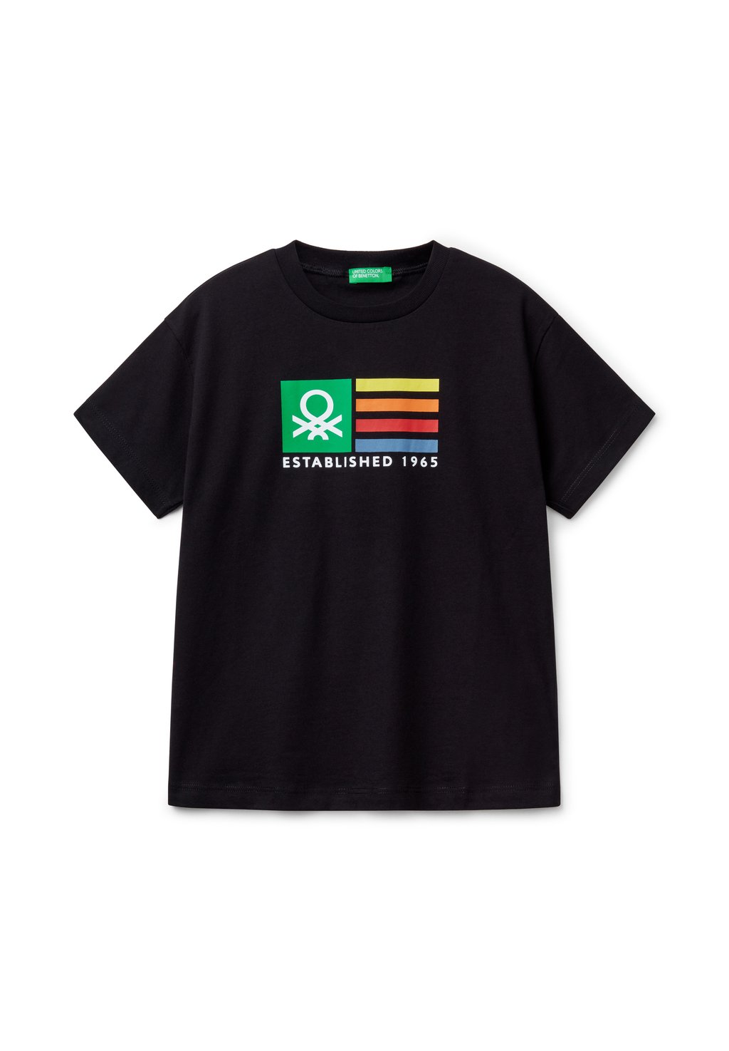 

Футболка с принтом SHORT SLEEVE United Colors of Benetton, черный