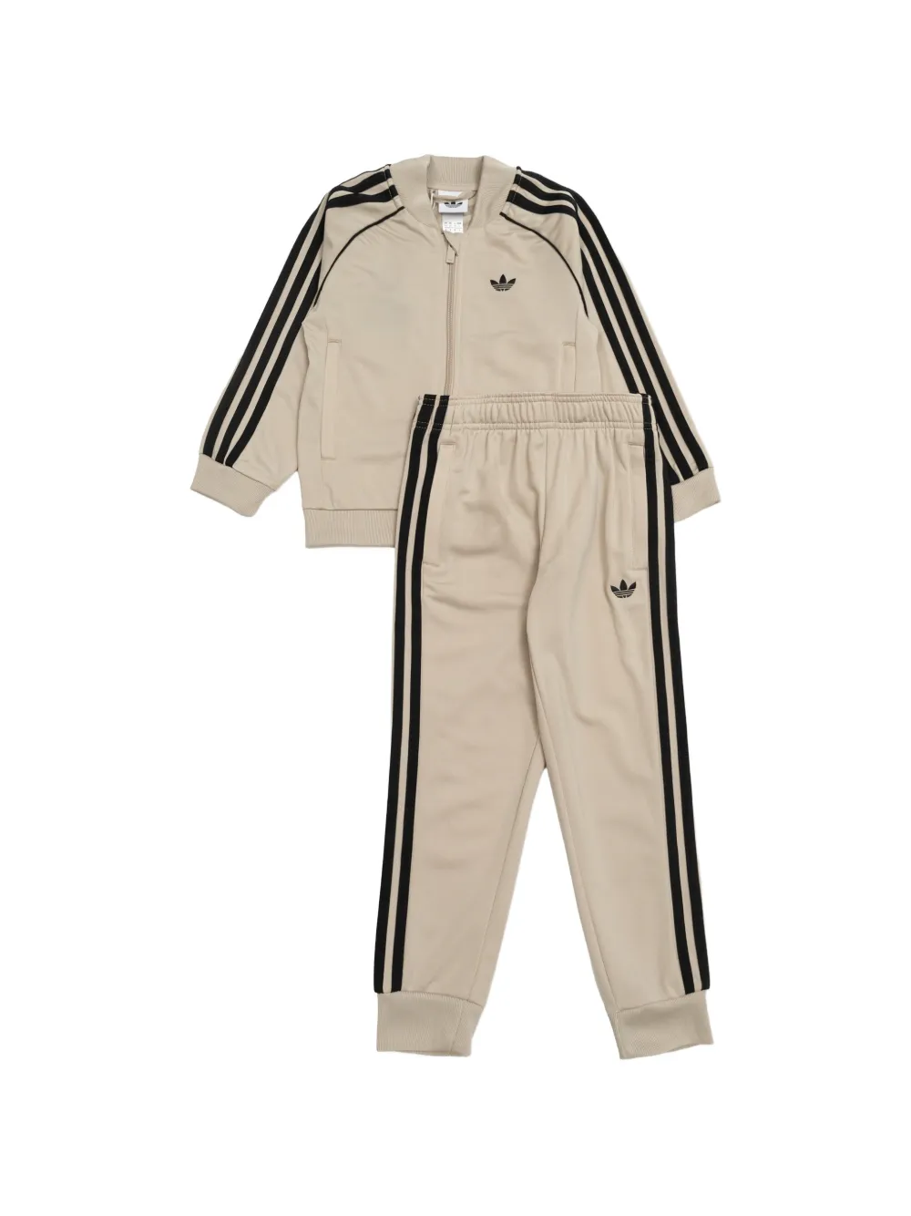 

Спортивный костюм с эластичным поясом Adidas Kids, бежевый