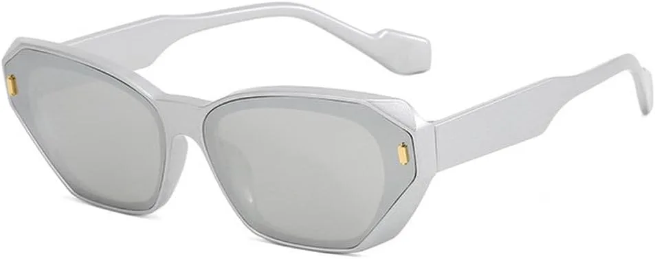 

Солнцезащитные очки в прямоугольной оправе 2027 года для женщин и мужчин, винтажные солнцезащитные очки в многоугольной оправе для мужчин и женщин MTZJH, 2