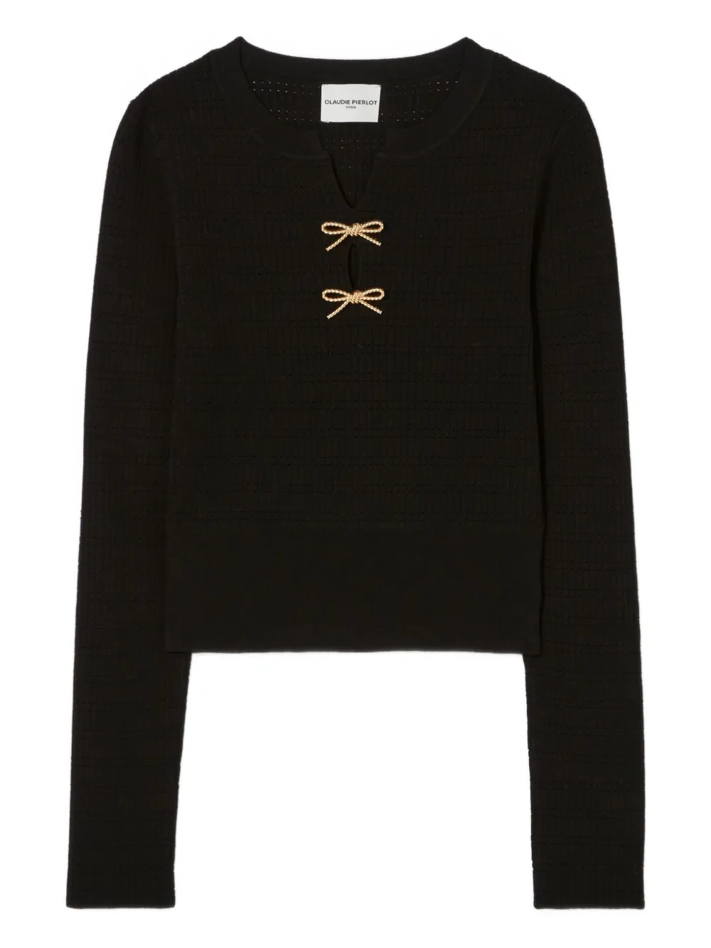 

Трикотажный топ с бантом Claudie Pierlot