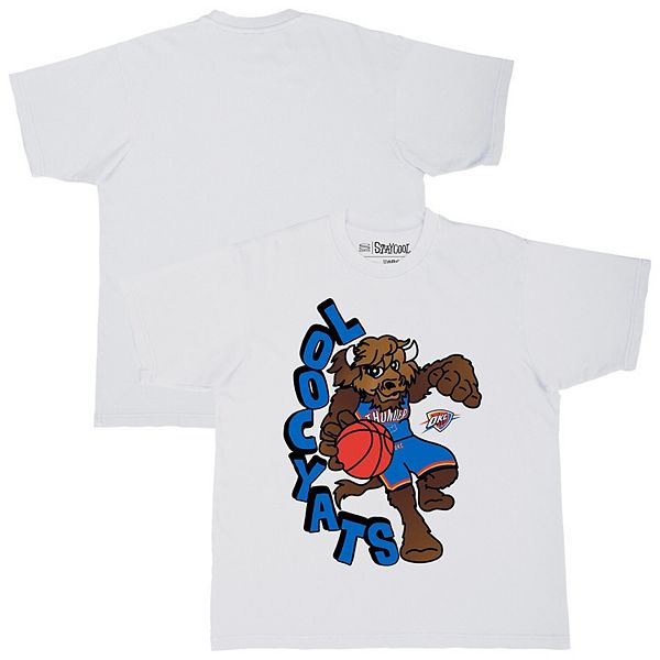 

Мужская белая оверсайз футболка oklahoma city thunder nba x staycool mascot Stadium Essentials