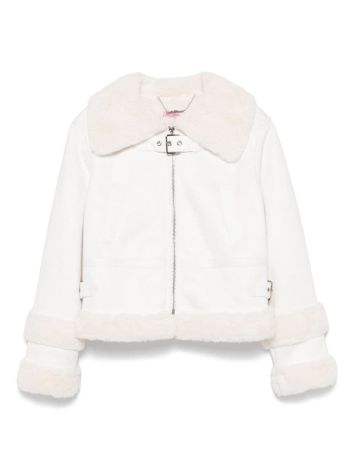 

Куртка Miss Blumarine с отделкой из искусственного меха, белый