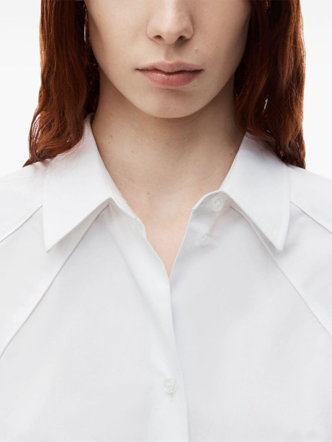 Alexander Wang платье-рубашка с короткими рукавами, белый — фото 4