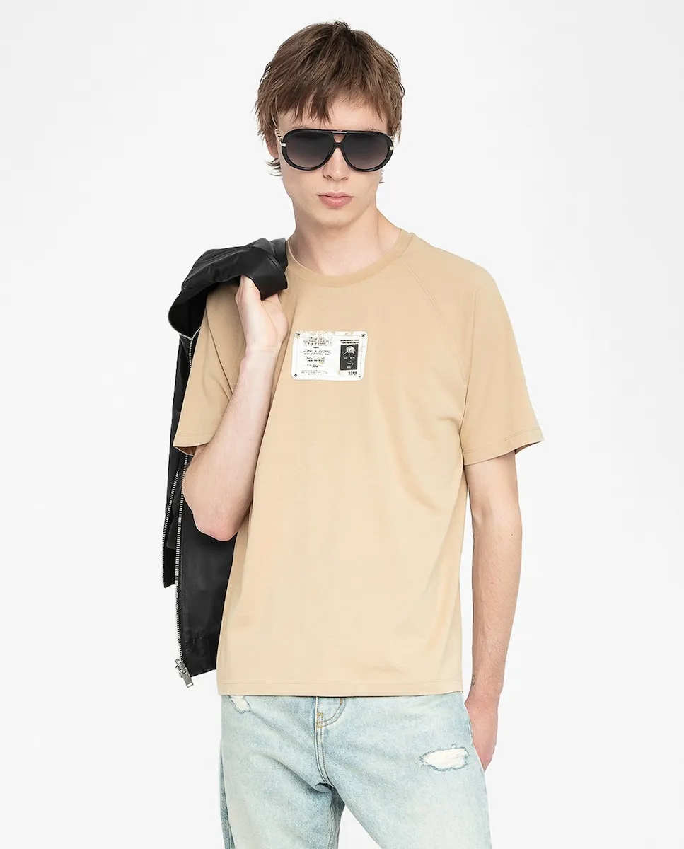 

Мужская футболка Torry с короткими рукавами Zadig & Voltaire, бежевый
