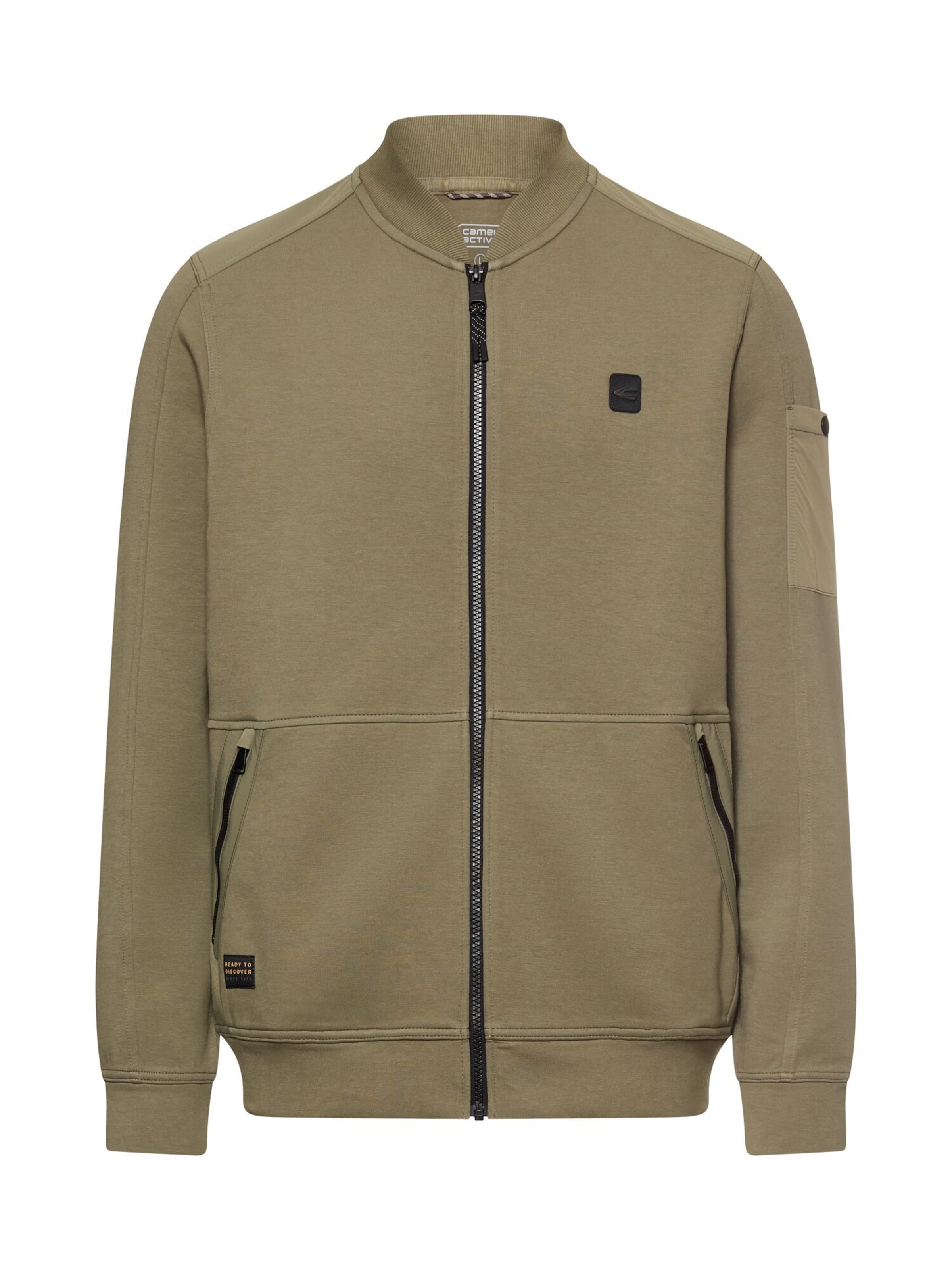 

CAMEL ACTIVE Толстовка с молнией 'fleXXXactive' в оливковом цвете