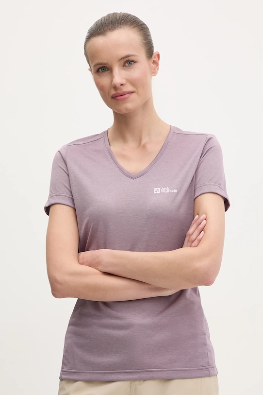 

Футболка спортивная Crosstrail Jack Wolfskin, фиолетовый