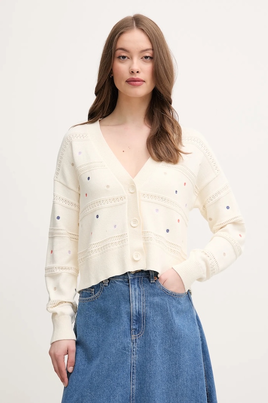 

Хлопковый кардиган United Colors Of Benetton, бежевый