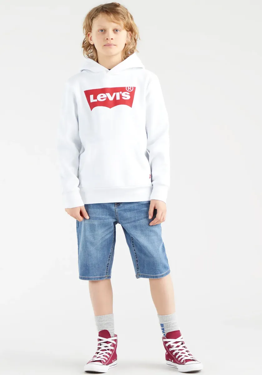 Детская толстовка с капюшоном Levi's "LVB BATWING PULLOVER HOODIE", для МАЛЬЧИКОВ Levi'S Kids, белый — фото 2