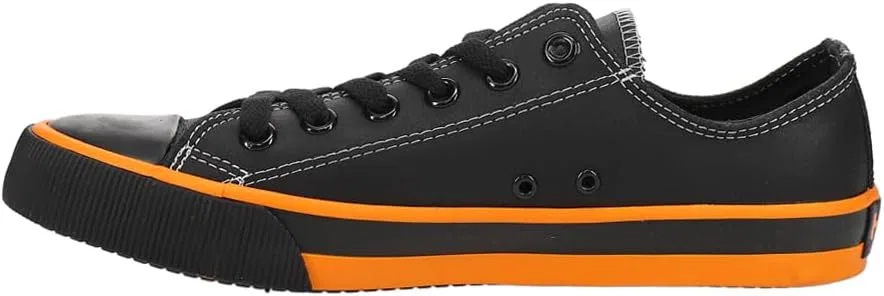 Кроссовки Harley Davidson Roarke Vulcan ized Shoe HARLEY-DAVIDSON, Vulcanised Lowcut Black Orange — фото 4