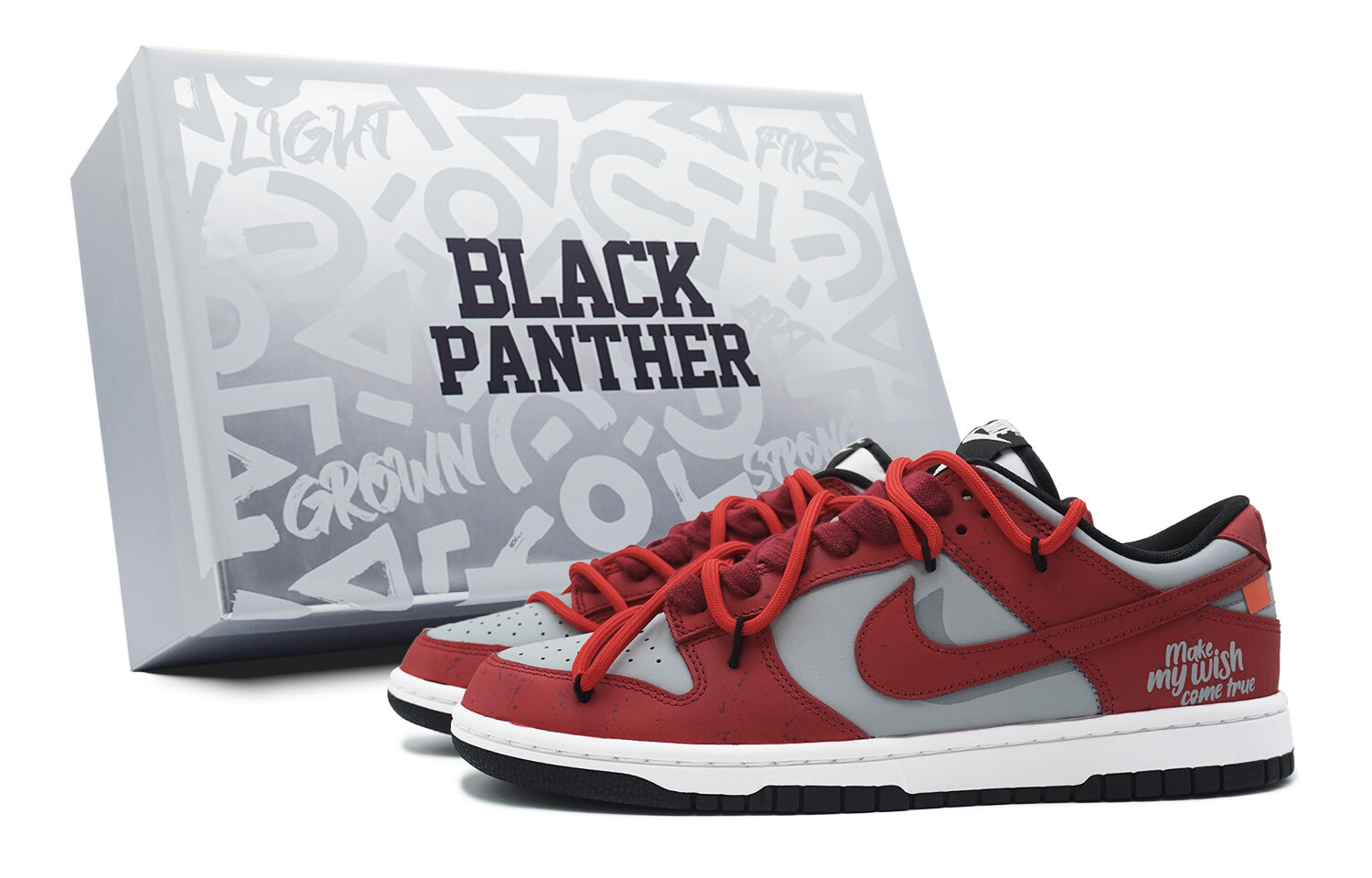 

Кроссовки Nike Dunk Skateboard Shoes Women's Low-Top Red/Gray