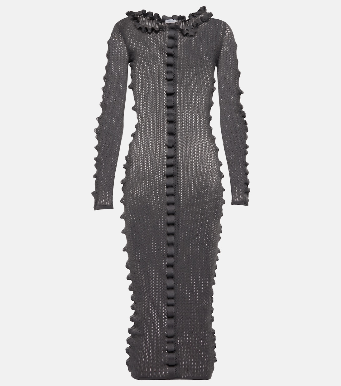 

Трикотажное платье миди Acne Studios, Charcoal Grey