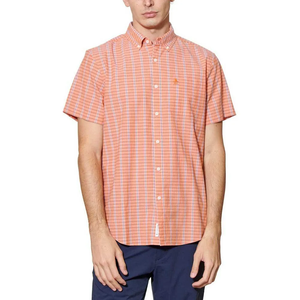 

Рубашка Original Penguin Crinkle Yarn Check, оранжевый