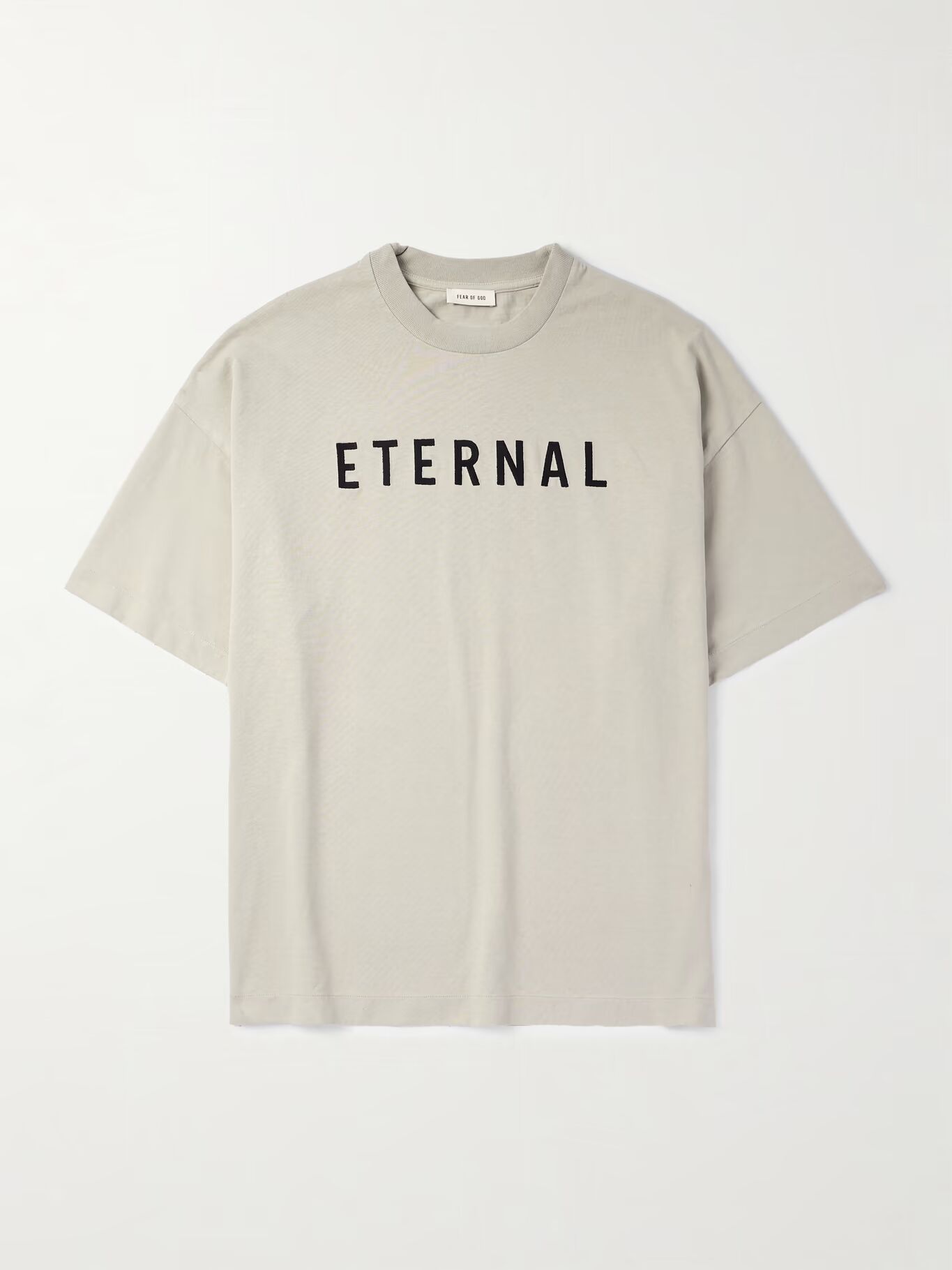 

Футболка из хлопкового джерси с объемным логотипом Eternal FEAR OF GOD, серый