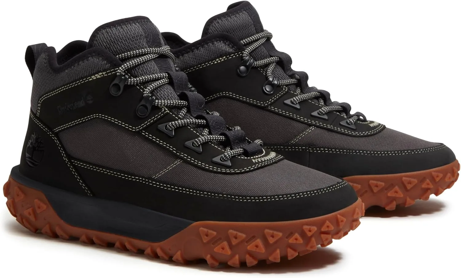 Кроссовки Timberland GSM6 Mid Lace Trainers EJP - темно-серый сетчатый материал — фото 2