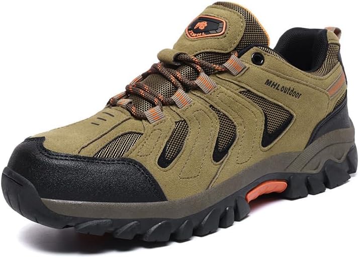 

Мужские походные ботинки водонепроницаемые противоскользящие для прогулок на улице, альпинизма, кемпинга и трекинга Lsmodarise, коричневый